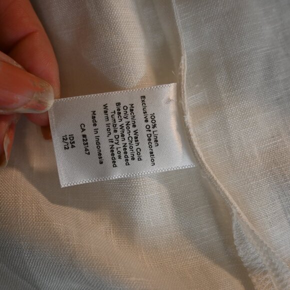 Talbots Linen Long Sleeve Blouse - Picture 8 of 8